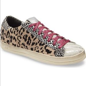 P448 John Calf Hair Sneaker 37 (7) Leopard